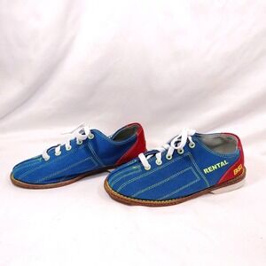 BSI Blue Bowling Shoes; Leather Upper Suede Rental Style Size 5